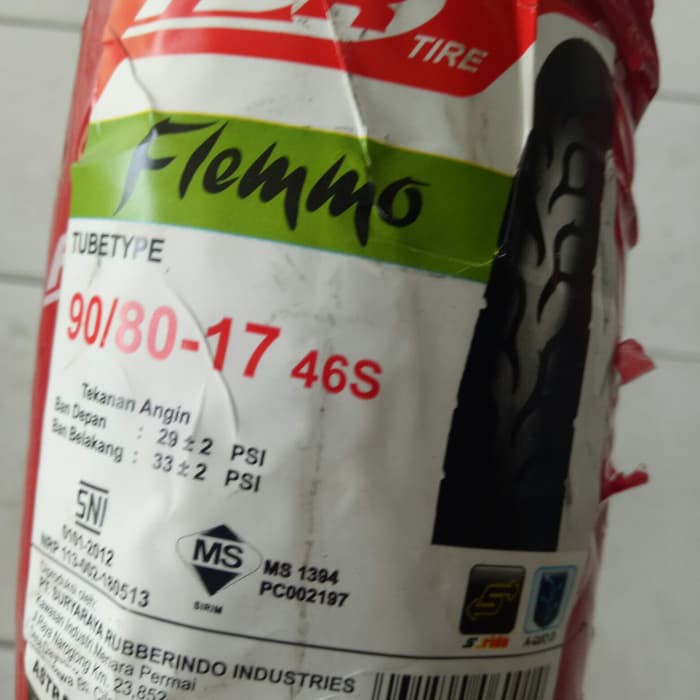 Ban Luar Motor FDR 90/80-17 Flemmo (Non Tubeless) Ring 17 Original