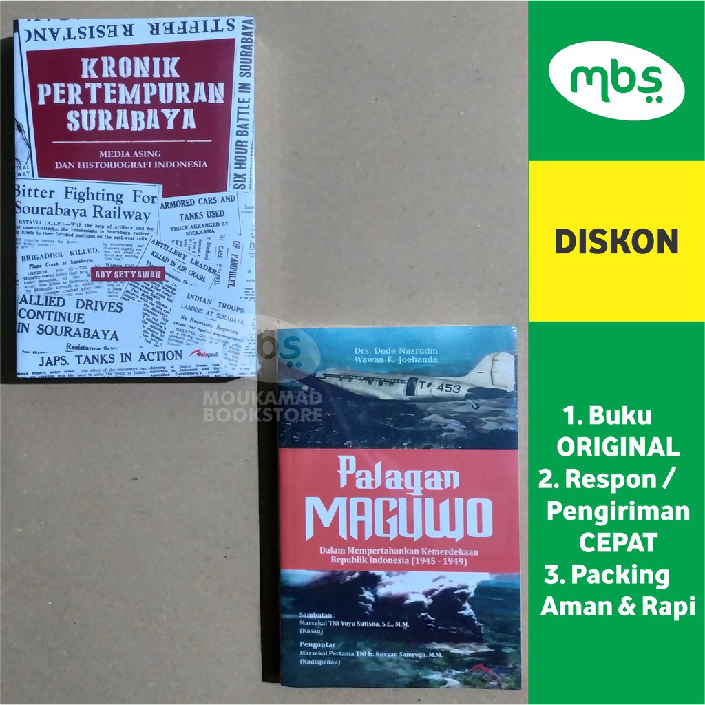 

PAKET BUKU KRONIK PERTEMPURAN SURABAYA & PALAGAN MAGUWO - 2 BUKU ORIGINAL