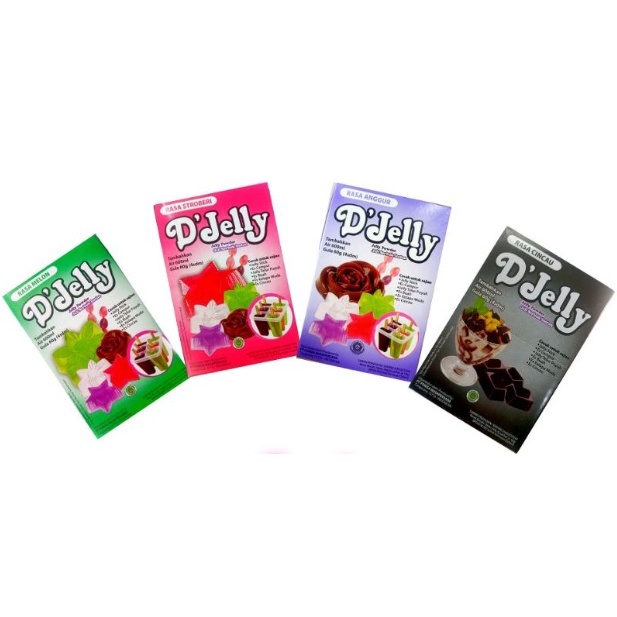 

Nutrijell DJELLY/D'Jelly Jelly Powder 1 Box Isi 6 Sachet