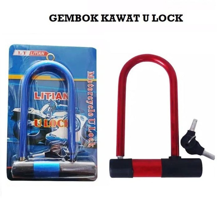 Gembok Sepeda Motor Ukuran Besar U Lock Gembok Motorcycle Serbaguna