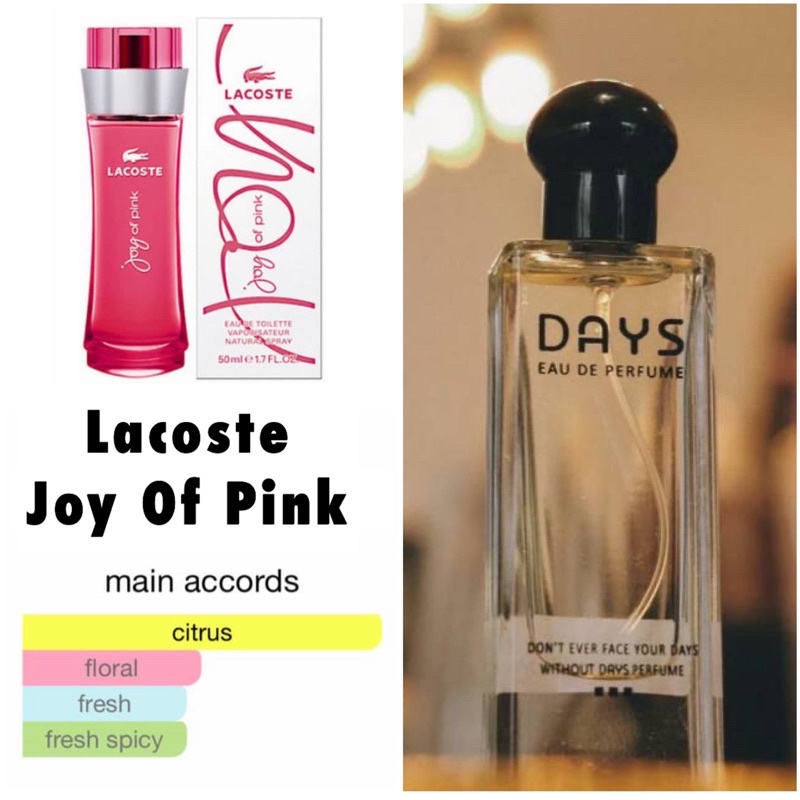 Days Parfum inspired by Lacoste Joy Of Pink
