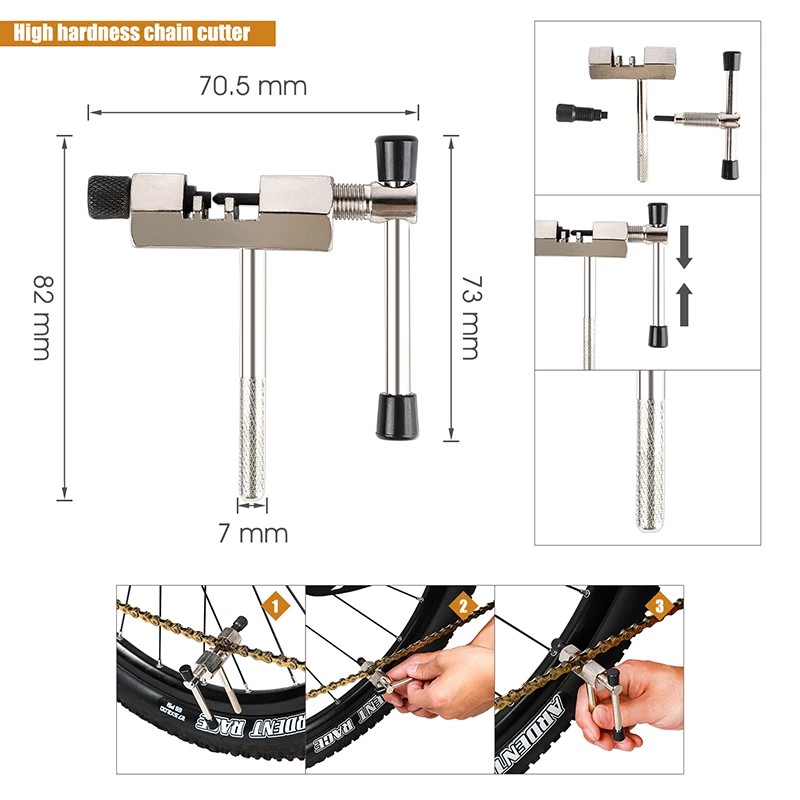 YGRETTE - PAKET TaffSPORT 5 in 1 Repair Kit Rantai Sepeda Alat reparasi Perbaikan BIcycle Tools Set