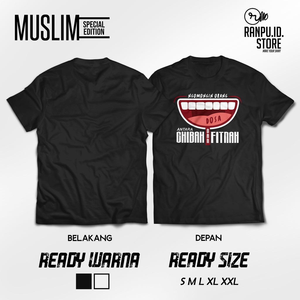 T-Shirt Kaos Muslim Ghibah