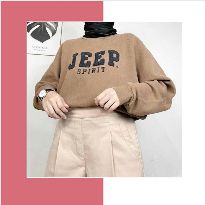 Sweater wanita murah | JEEP SWEATER | sweater oversize wanita kekinian