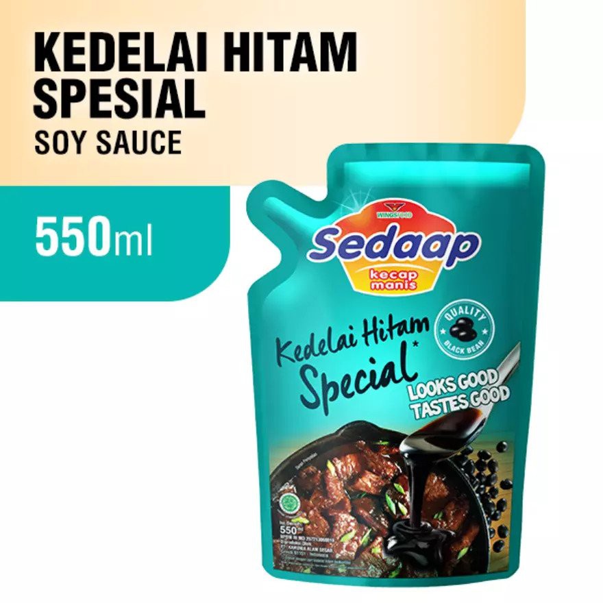 

Sedaap Kecap Kedelai Hitam Soecial Pouch 550ml
