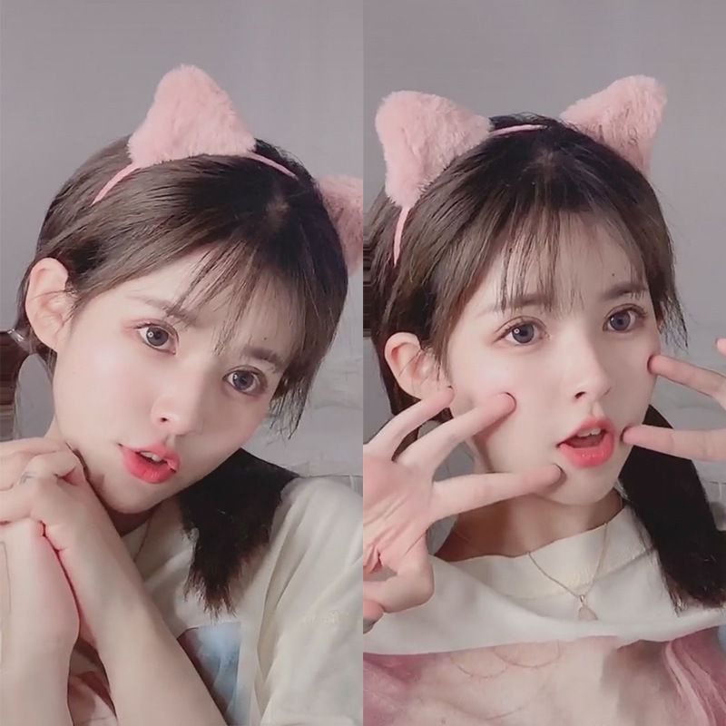 PCH Korean Cat Ears Headband Bando Kuping Korea Aksesoris Acc Rambut