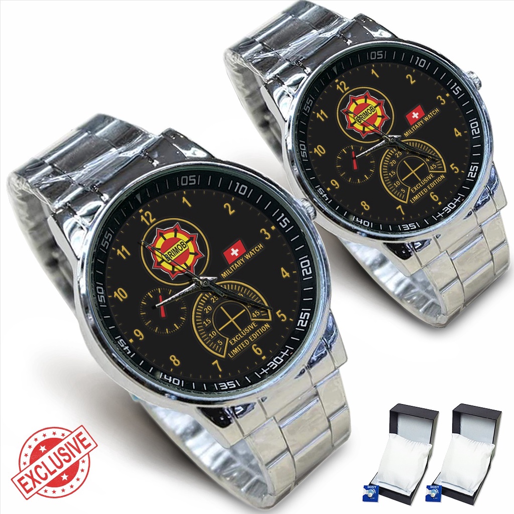 Jam Tangan Rantai Couple - BRIMOB POLRI (Awesome)