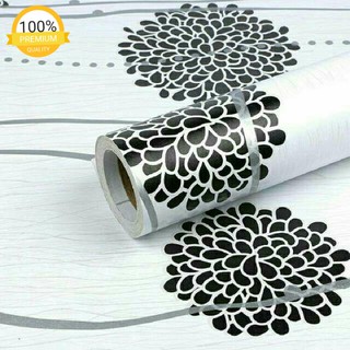  Wallpaper Dinding Kamar Bunga  Dandelion Hitam Putih WPS090 