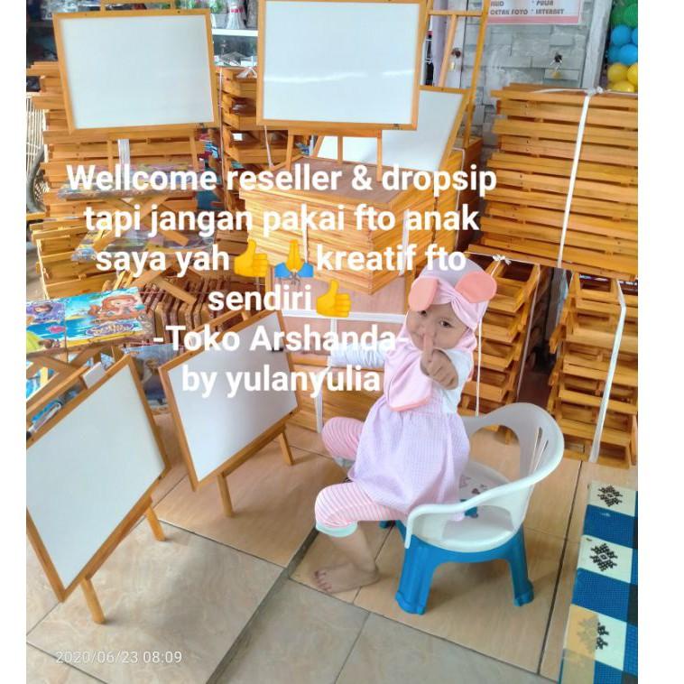 

CASE-781⭐ Papan tulis anak / whiteboard free spidol+penghapus⭐trims