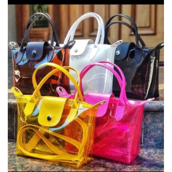 Tas slempang wanita mika / pvc premium (qeisya)