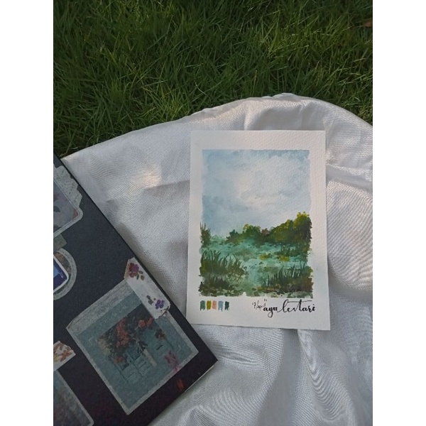 

OPEN COMMISSION (custom/non custom) Watercolor/gouache painting A6