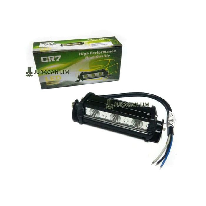 Lampu Tembak Sorot Led Bar Cree Mini 3 Mata 3 Titik Lensa Bulat