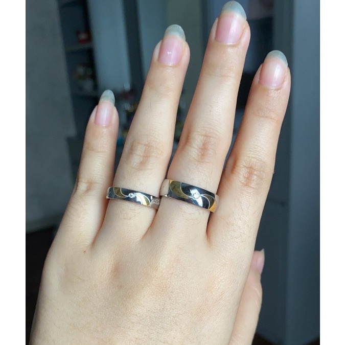 SALE / OBRAL Cincin Couple Pasangan Titanium Import Anti Karat OB001