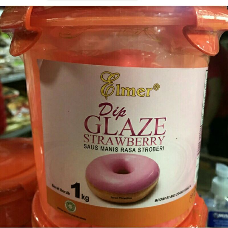 

Elmer deep glaze rasa strowberry 1kg