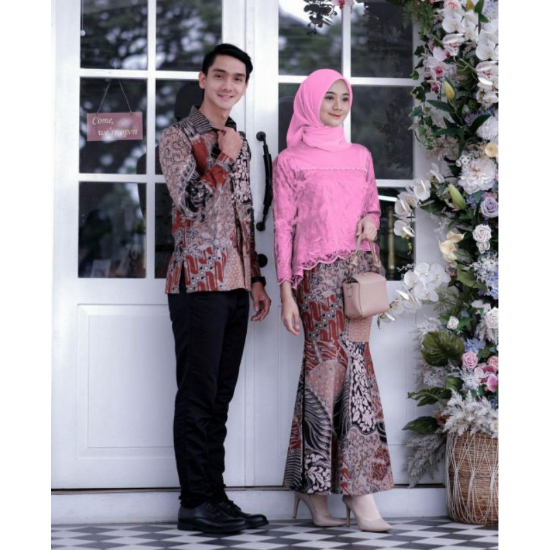 MAURA COUPLE - SANIA RUFFLE BATIK COUPLE ORI NDORO JOWI BEST SELLER PALING HIT D SHOPEE