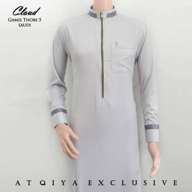 Gamis Atqiya Thobe 5 bahan saudi