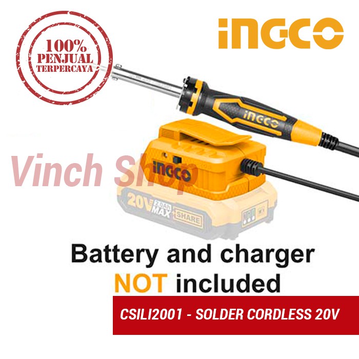 SOLDER LISTRIK HP PORTABLE CORDLESS BATERAI BATRE TIMAH SOLDER MURAH INGCO