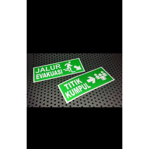 

Sticker Evakuasi murah bukan glow