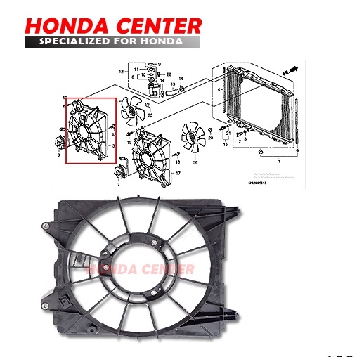 shroud fan rumah kipas sarang kipas radiator civic fd fd2 2006 2007 2008 2009 2010 2011 2000cc