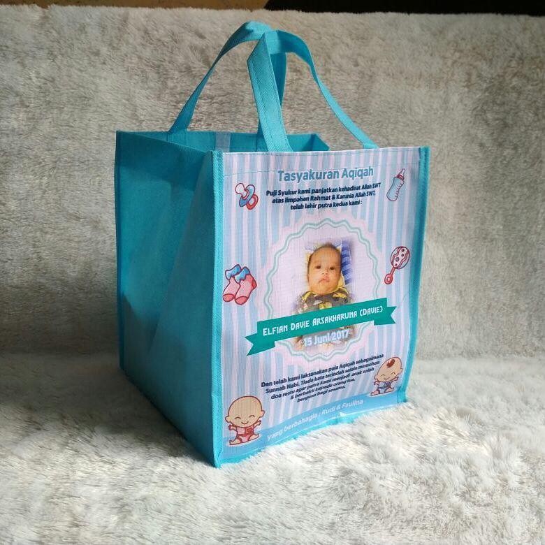 Tas Aqiqah / Tas Hantaran Nasi / Souvenir Aqiqah / Tas Berkat / Tas Kardus Ukuran 22