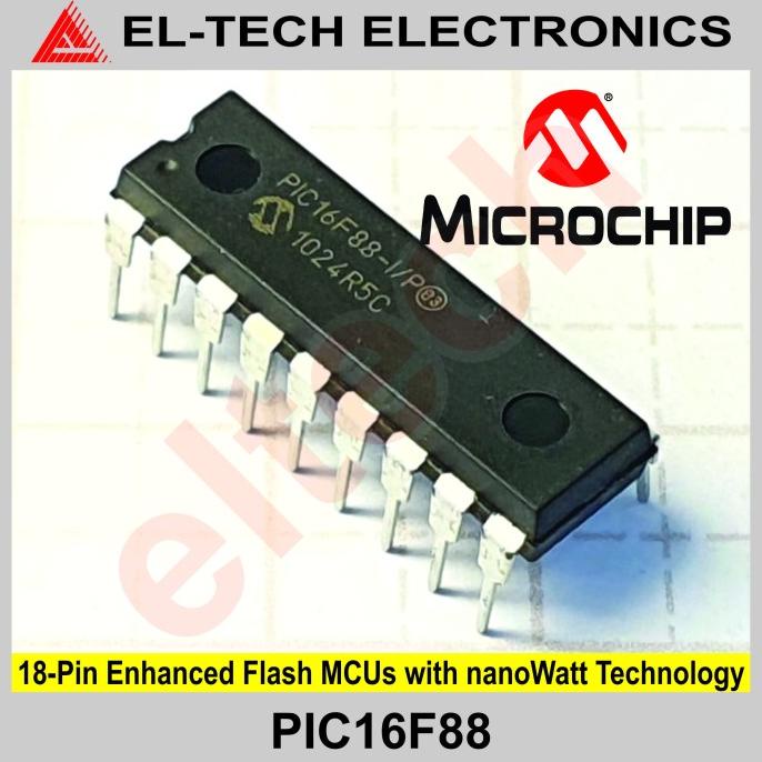 PIC16F88 PIC 16F88 Enhanced Flash MCUs with nanoWatt Technology elt3ch Berkualitas