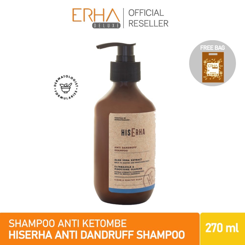 HIS ERHA Shampoo Pria Anti Ketombe - Anti Dandruff Shampoo 270 ml