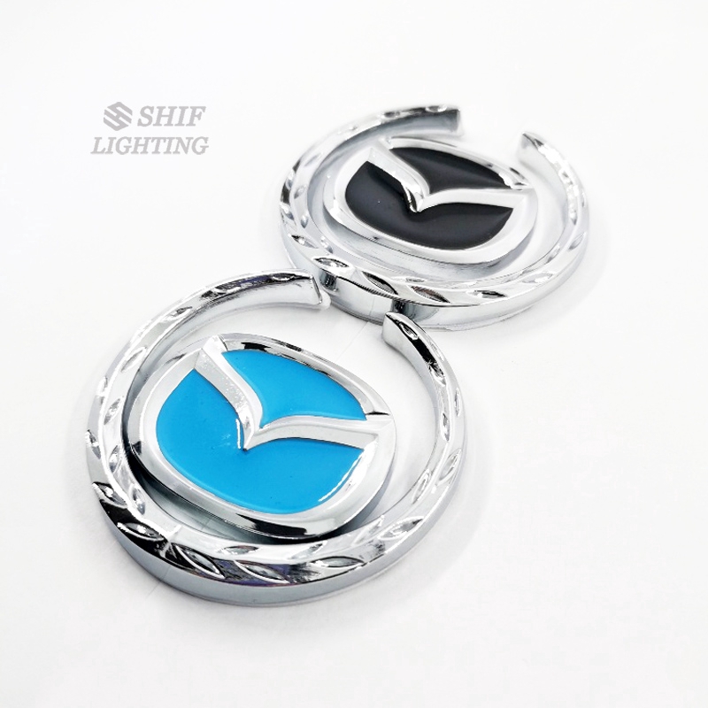 1pc Stiker Emblem Logo Mazda Bahan Metal Untuk Dekorasi Bagasi Belakang Mobil Mazda