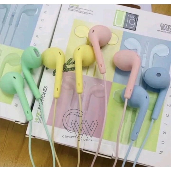 Cheaper-Headset kabel warna warni extra bass Handsfree Earphone Jack berkualitas termurah