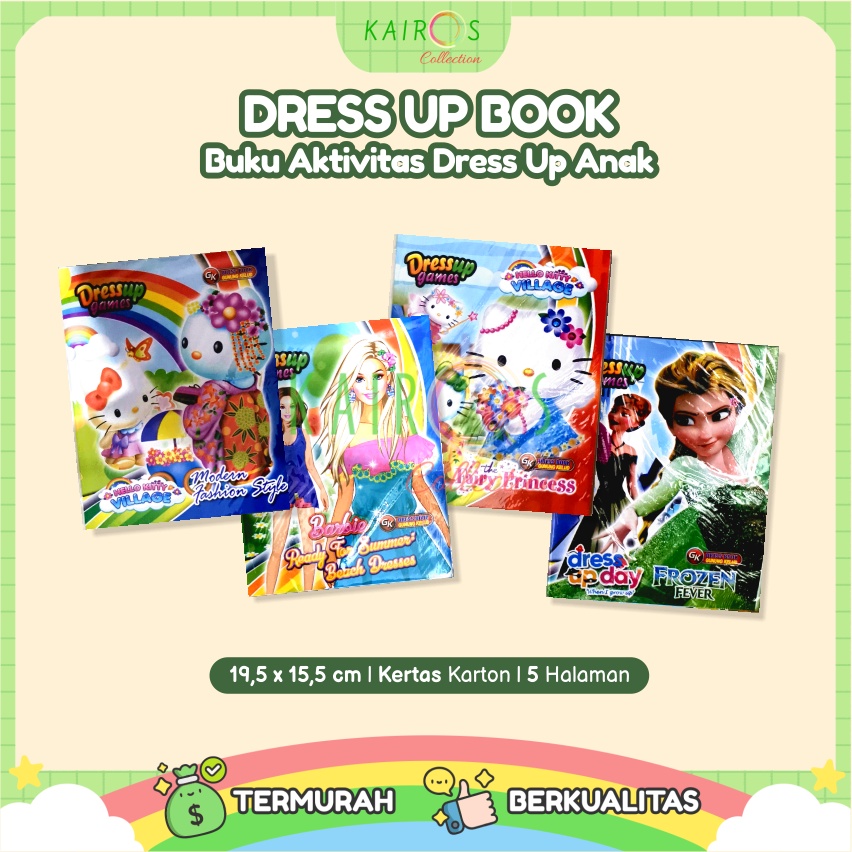 Buku Dress Up Dress Book Anak Buku Aktivitas Anak