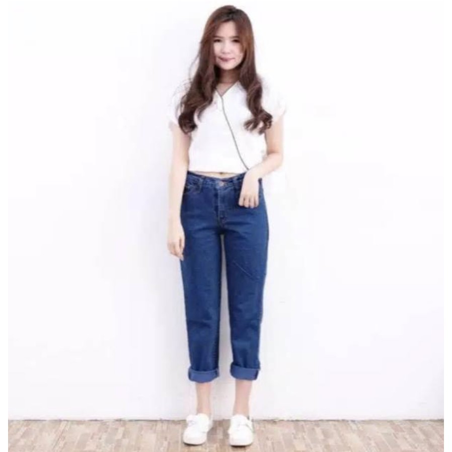 GFS  PLAIN BOYFRIEND JEANS BASIC