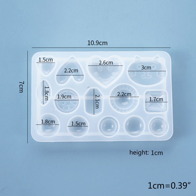 SIY  DIY Ear Studs Silicone Mould Crafts Jewelry Earring Pendant Making Tools Crystal Epoxy Resin Mold