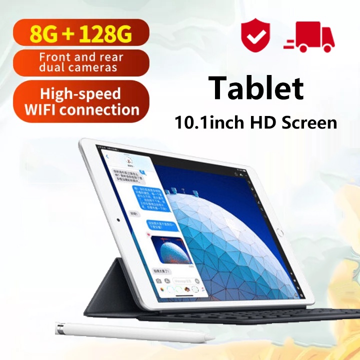 Baru Asli P20 Tablet PC 10.1inch 8 GB + 128 GB Android 10.0 Tablet PC Dual SIM 4G Jaringan Bluetooth 10 Core HD Layar