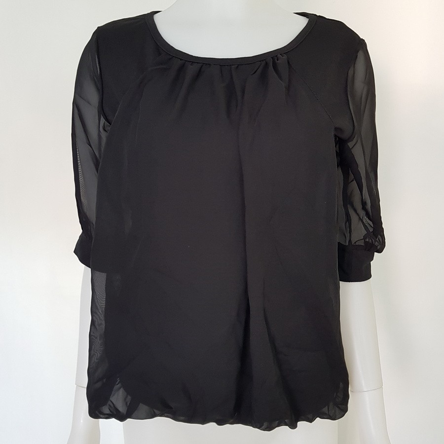 Black Blouse Korean Fashion 141451