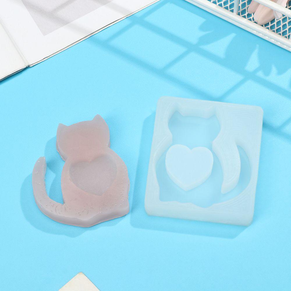 Chookyy Cetakan Silikon Pasir Hisap Baru Shaker Love Hati Resin Dog Paw Casting Tools Mold