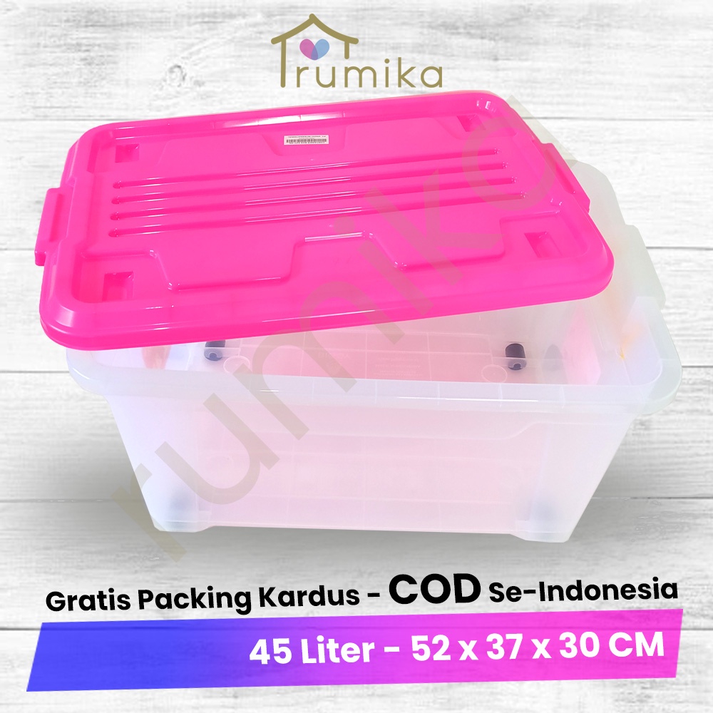 Kontainer Box Ezy / Kotak Penyimpanan Ezy - 45 Liter
