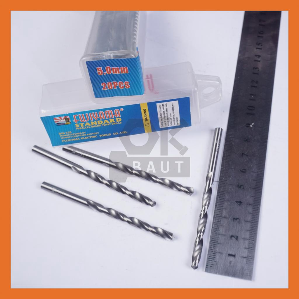 Fujiyama Mata Bor Besi HSS 5mm