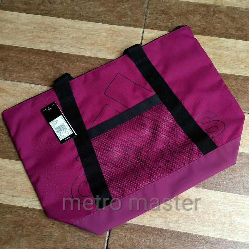 Tas Adidas Woman Training Tote Bag Original Purple Maroon GE4331