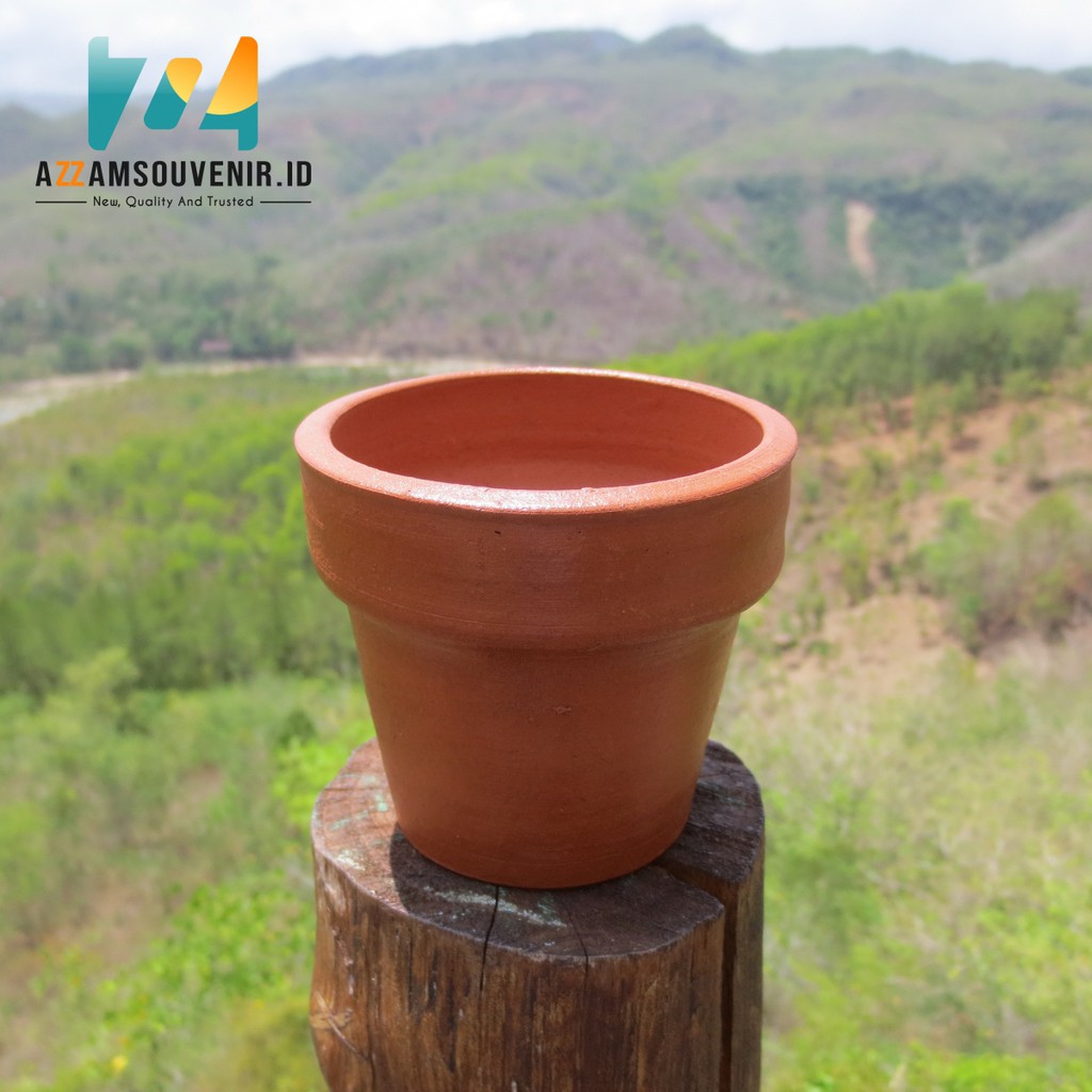  P06 Pot Tanah  Liat  Gerabah Terracotta Shopee Indonesia