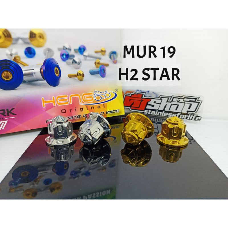 1pcs mur 19 topi probolt stainless mur probolt m14 drat 19 stainles star heng