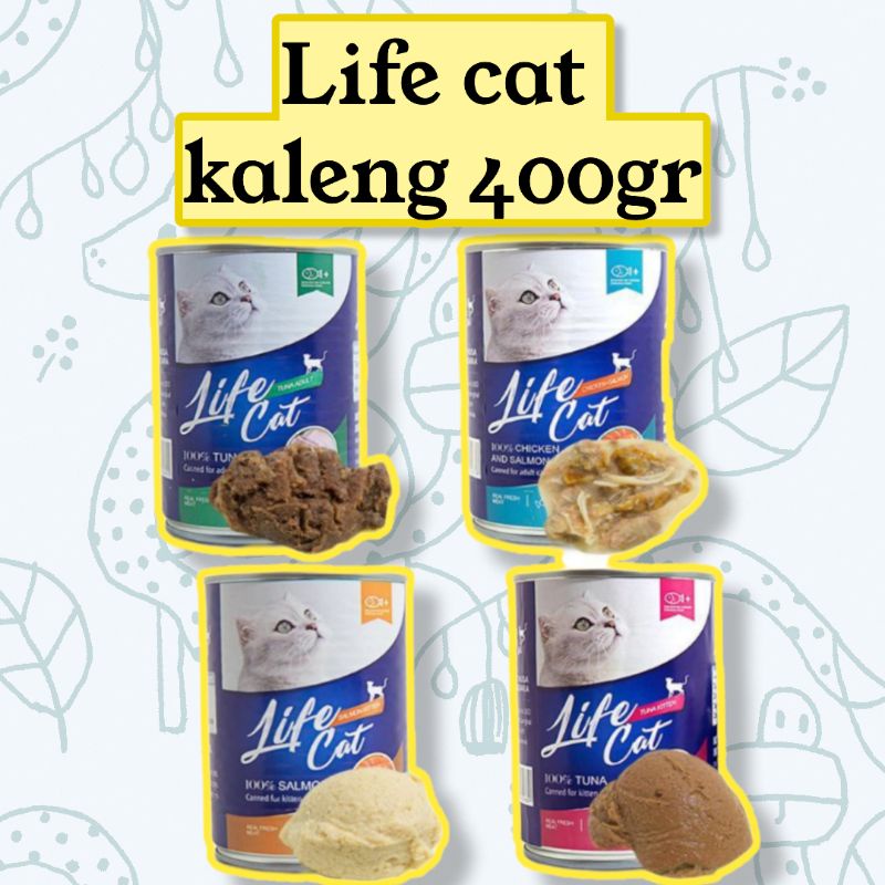 makanan kucing Life cat kaleng 400gr