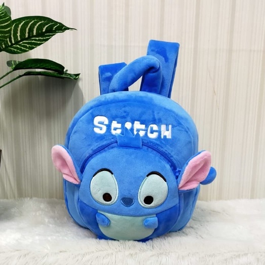 Toysopedia Backpack Anak Paud Stitch/Ransel 2Resleting/Tas Anak Perempuan