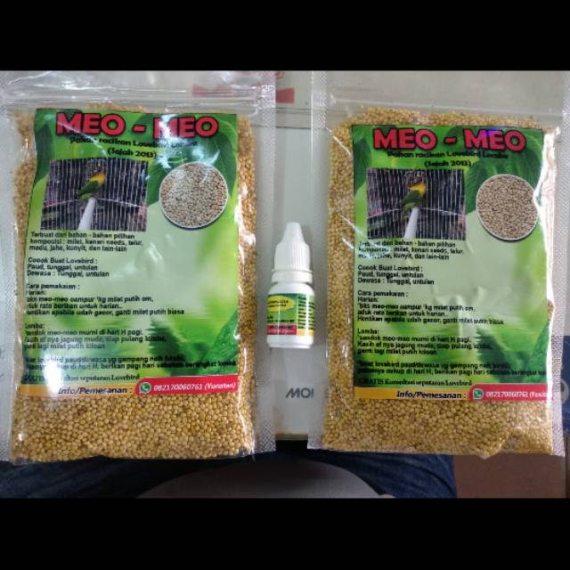 PAKAN LOVEBIRD MEO-MEO FIGHTER
