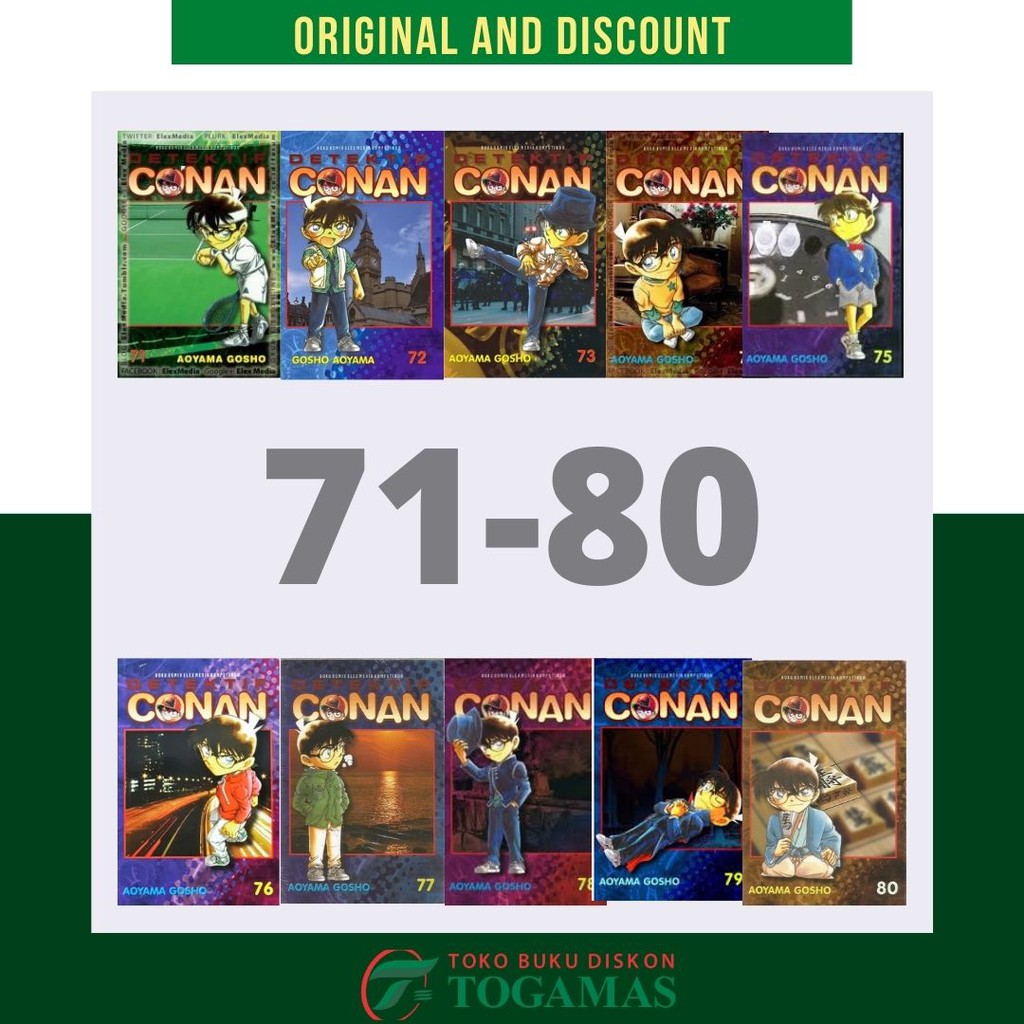 DETEKTIF CONAN 61/62/63/64/65/66/67/68/69/70/71/72/73/74/75/76/77/78/79/80