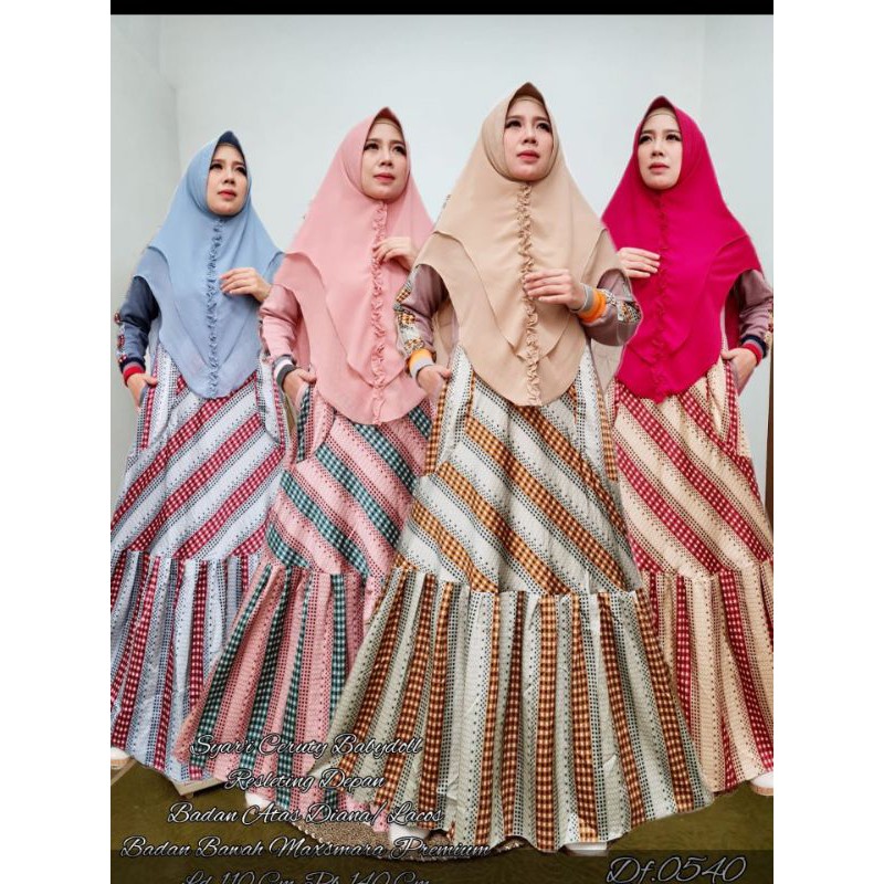 [IMPORT] GAMIS DUYUNG SATIN SET KHIMAR BY DIFARREL