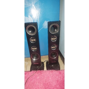 salon tower pasif bekas tv led polytron 32in tinggi 34cm