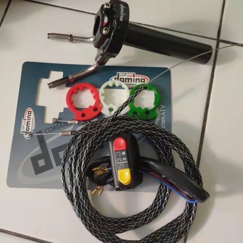 TERMURAH Gas Spontan Domino plus Holder Saklar Switch Kanan 2 Tombol PCX Nmax Aerox ADV 150 dll