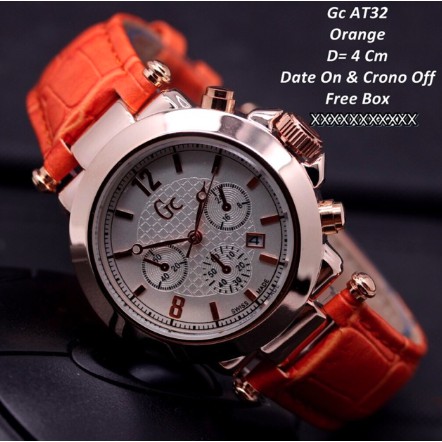 BAJ Jam Tangan Pria / Wanita GC Guess Collection Chrono Kulit Quartz Analog GC001 Import Premium GC001/ C1