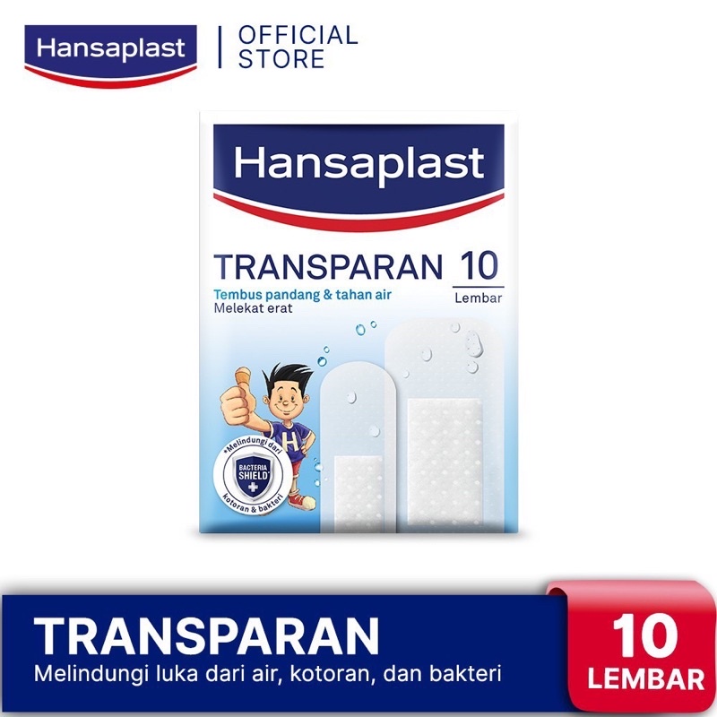 Hansaplast Transparan isi 10 Mix Transparant