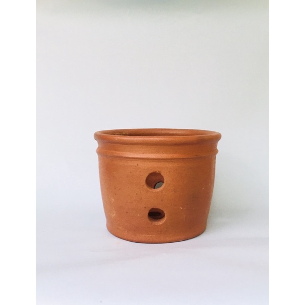 Pot Tanah Liat “Bumbung Kecil” - Pot Gerabah - Pot Tanah Liat - Pot Anggrek - Clay Pot - Orchid Pot