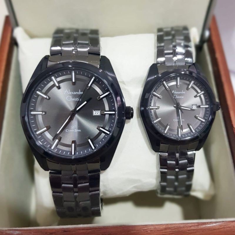 Jam Tangan Couple - Alexandre Christie AC 8637 Original - Garansi Resmi